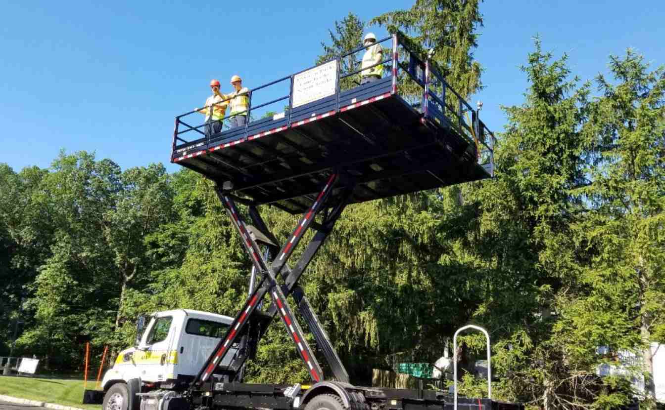 Scissor lift truck safety