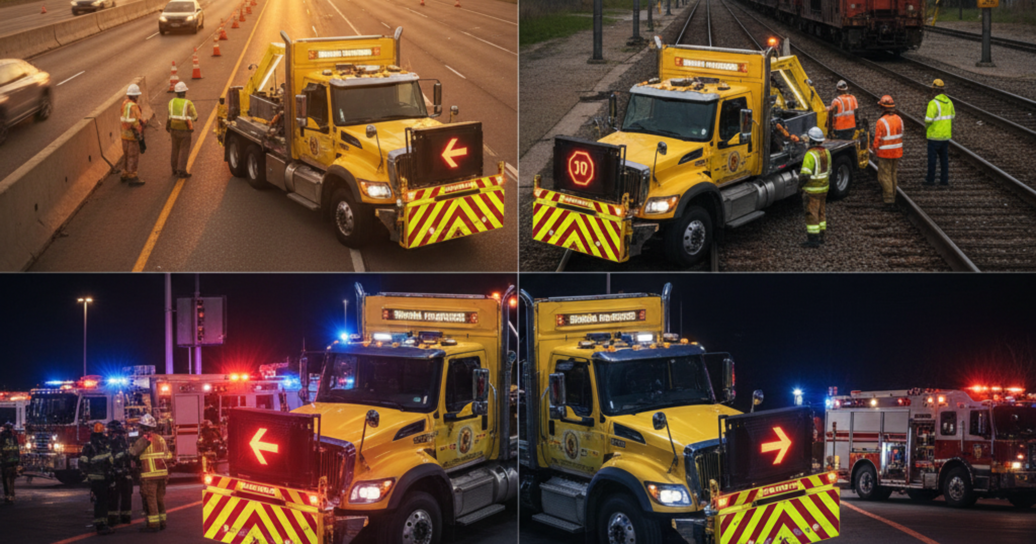 A blog banner image showing d Highways: TMA Trucks in Utility