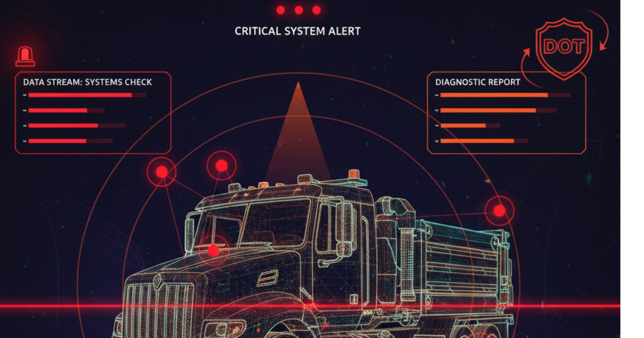 A blog banner image showing TMA Truck DOT Violations