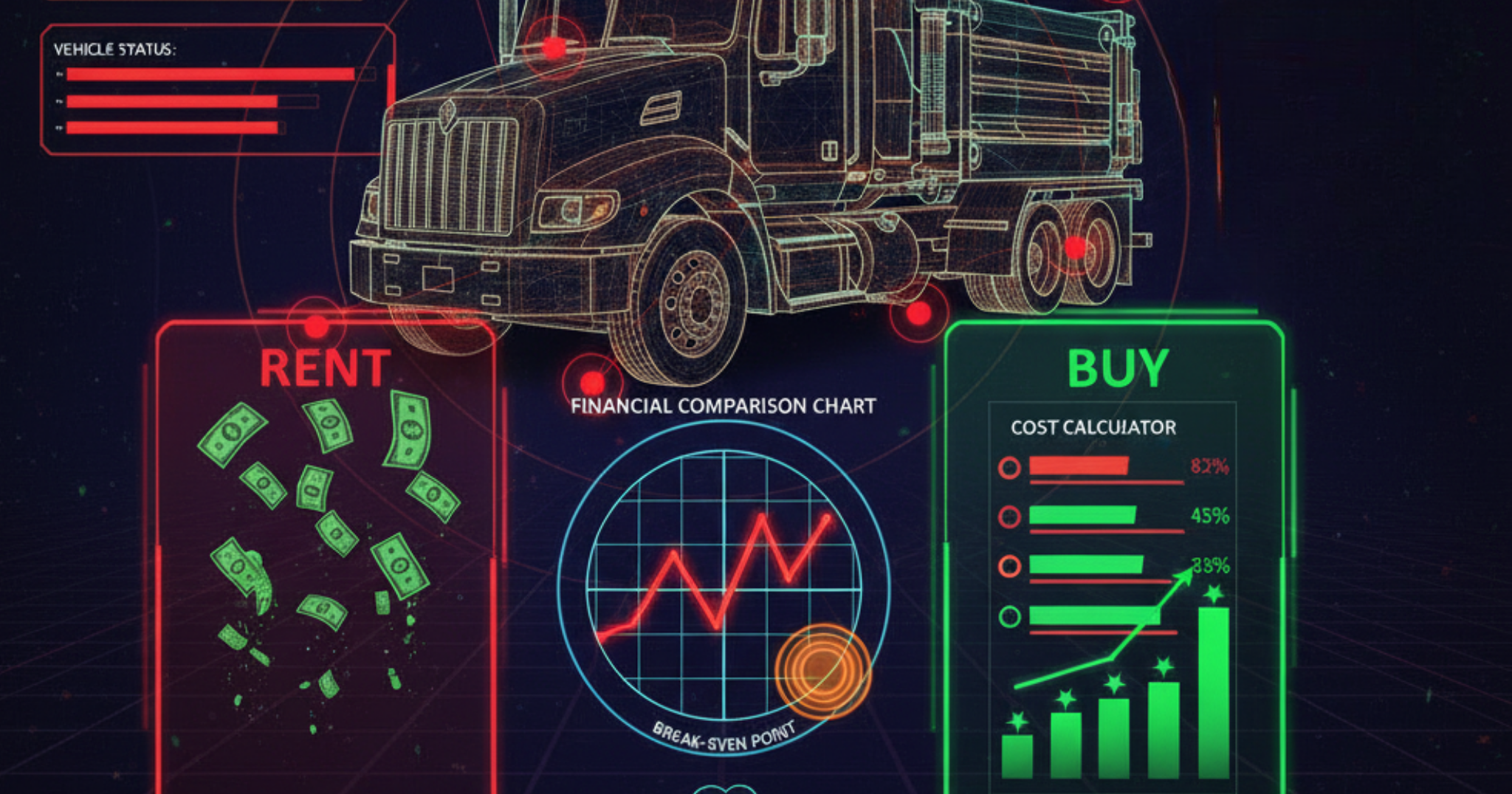 A blog banner image showing Buying vs Renting