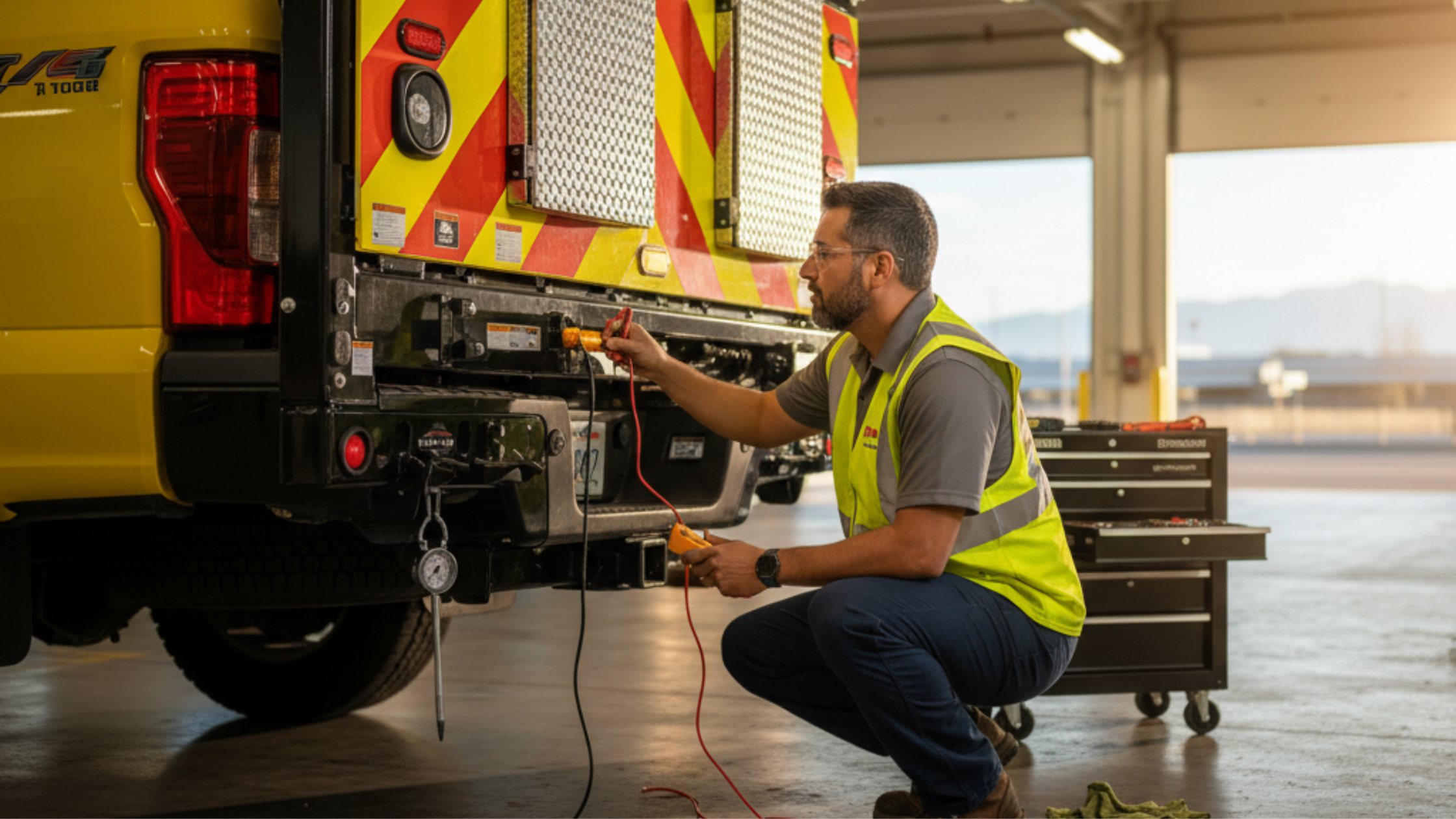 A blog banner image showing Truck Maintenance Checks