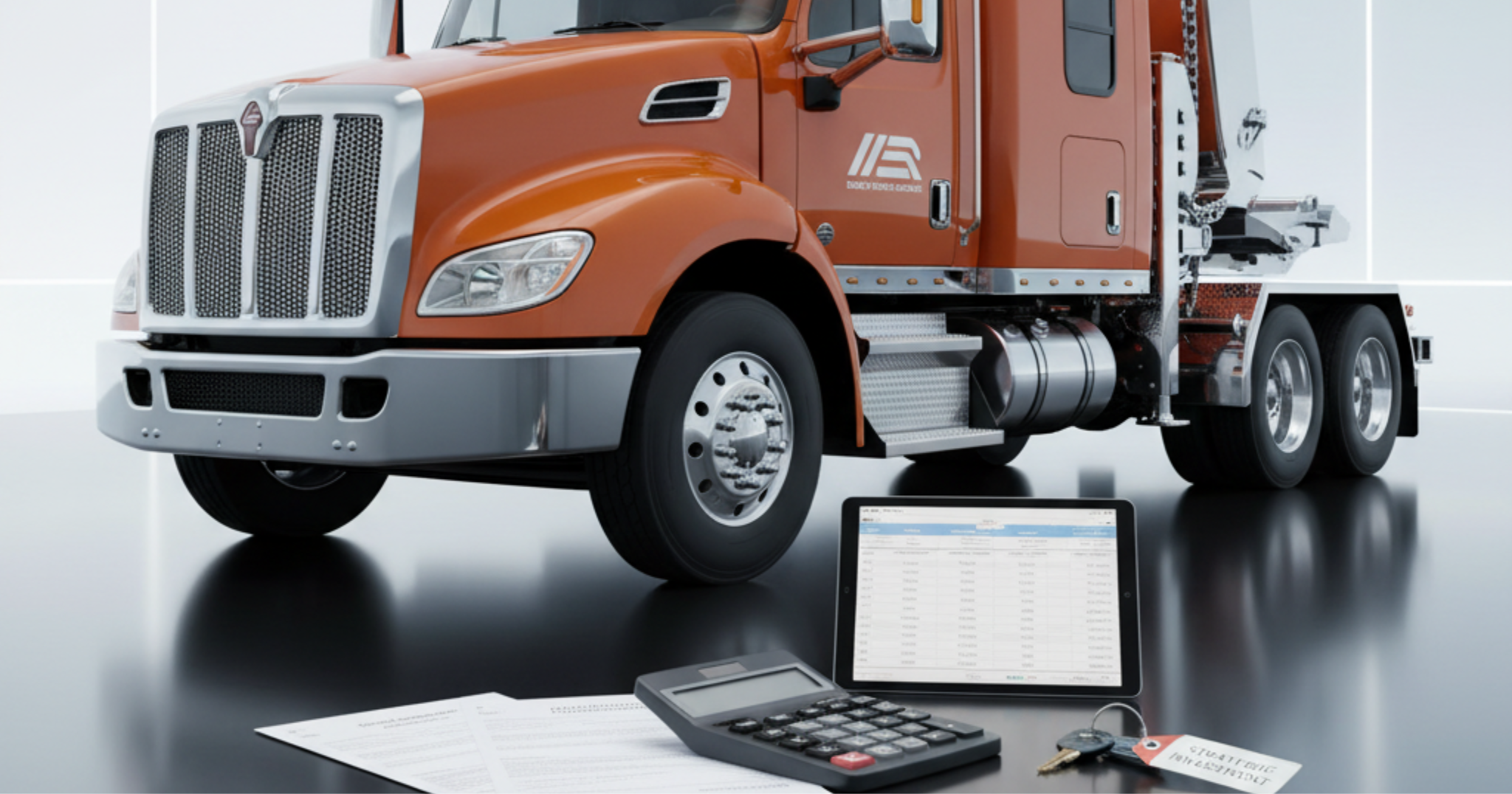 A blog banner image showing a truck