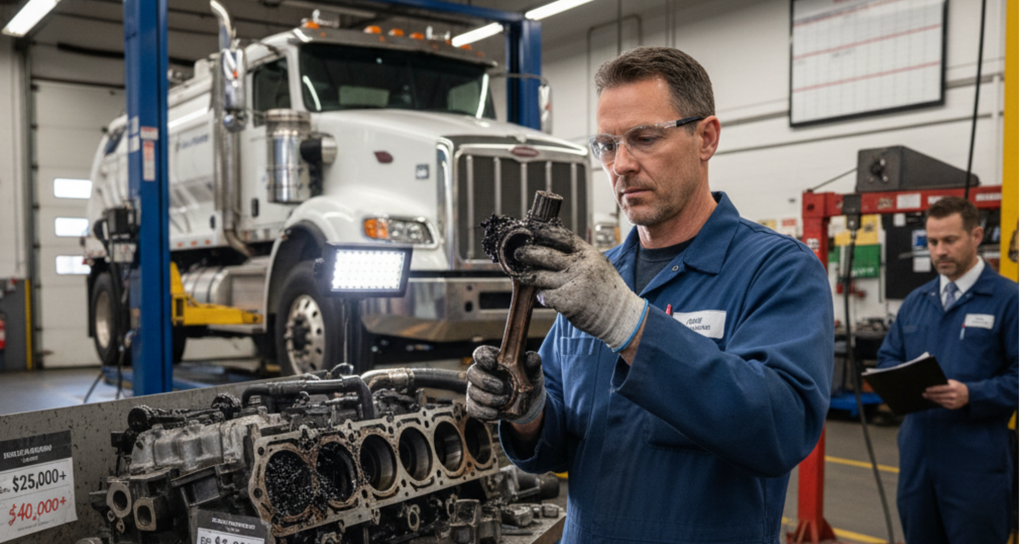 A blog banner image showing un-maintained truck